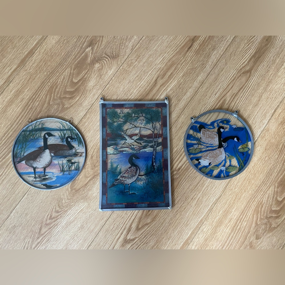 3 x Goose Sun Catchers